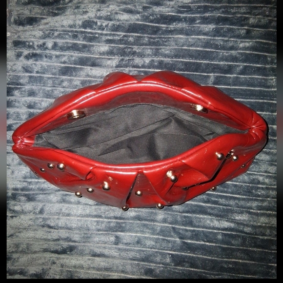🐎NEW! Red Clutch with Stud Accents - Picture 4 of 5